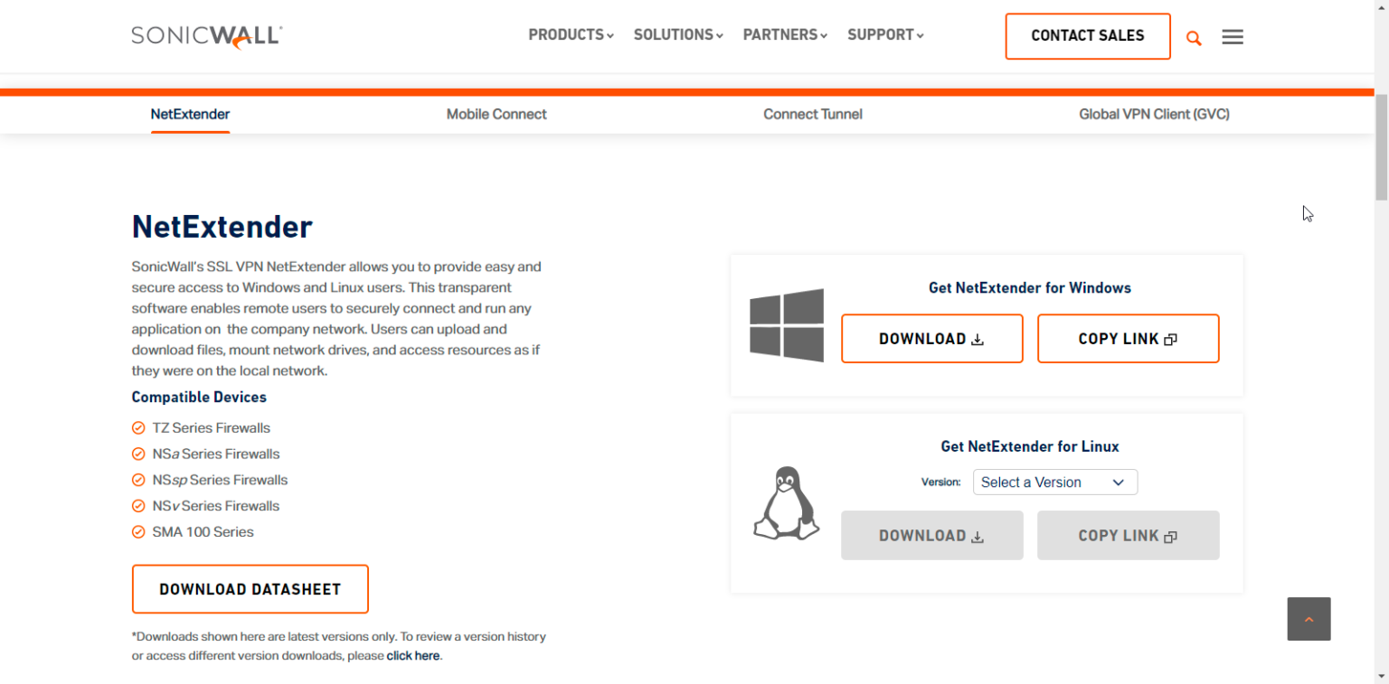 sonicwall global vpn client silent install