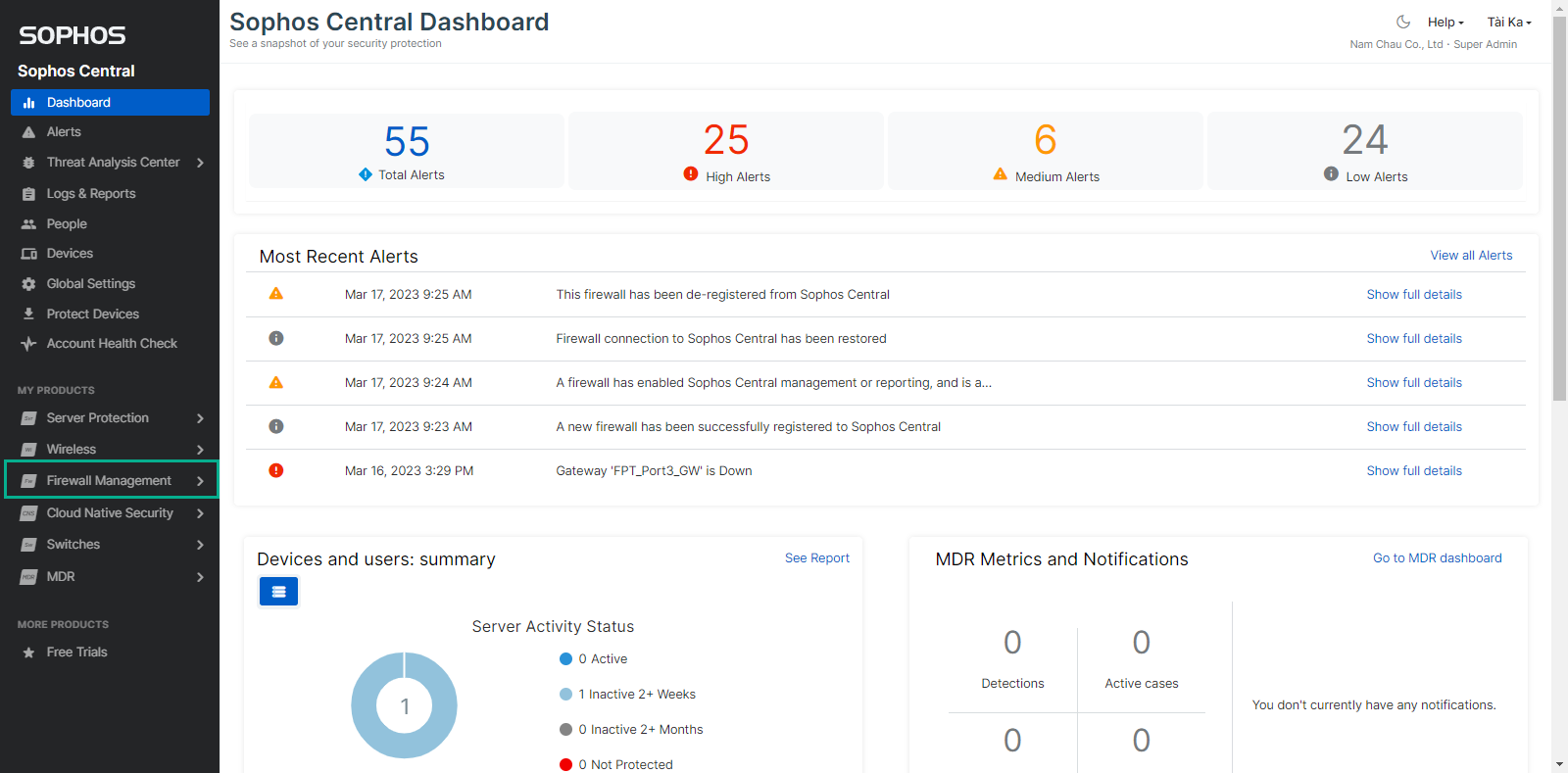 Sophos Central: Hướng Dẫn Cấu Hình Tạo Policy đồng Loạt Cho Các Thiết ...